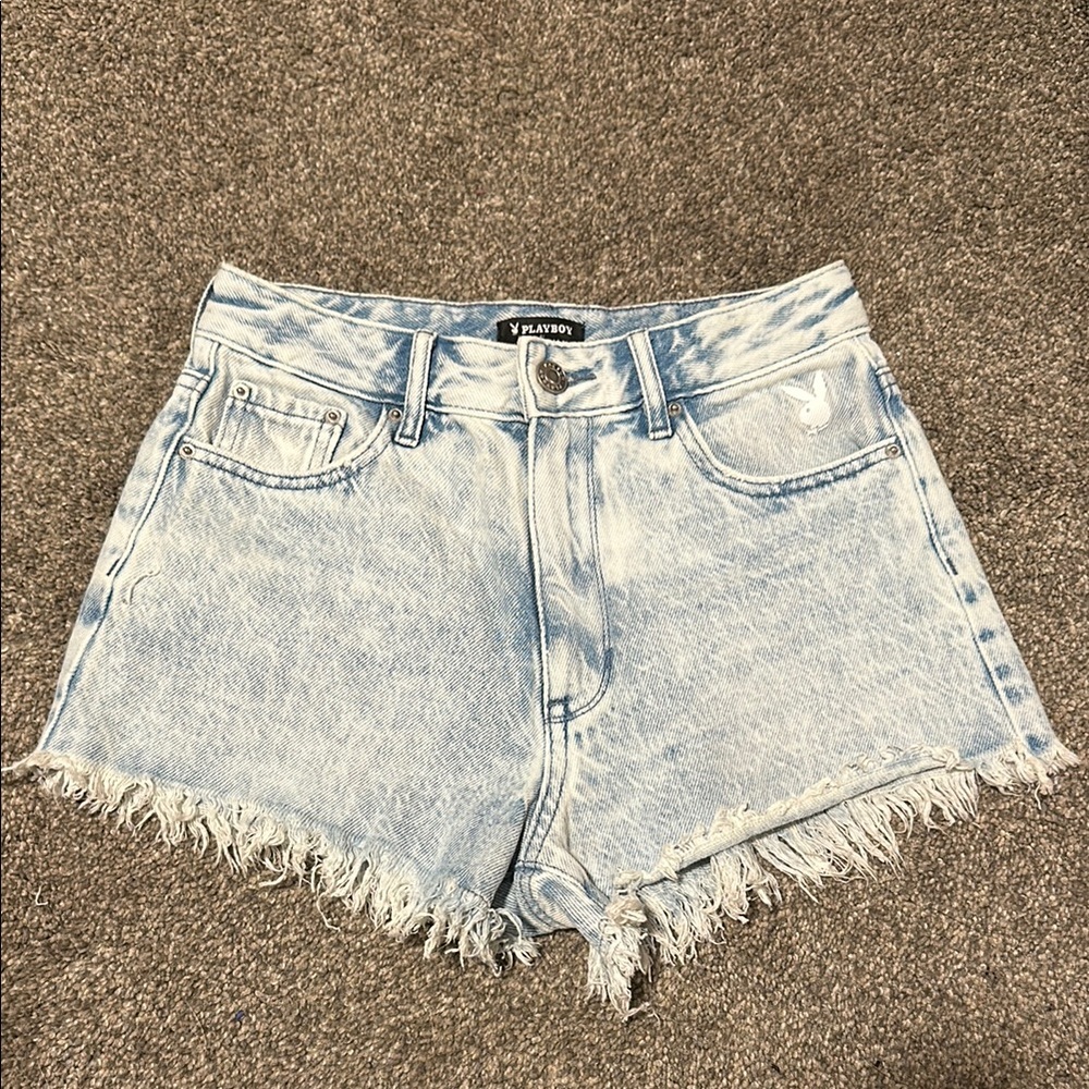 PacSun Light Washed High Waisted Jean Shorts